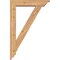 Ekena Millwork Traditional Traditional Smooth Bracket w/ Offset Brace, Western Red Cedar, 5 1/2"W x 24"D x 36"H BKT0604X24X36TRA01SWR - alternate 3